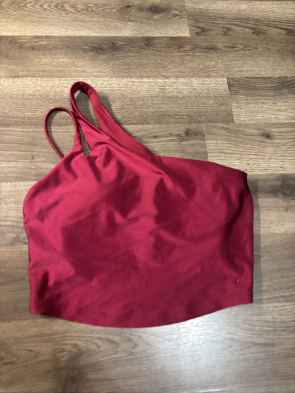 Old Navy Red Asymmetrical Camisole Tank